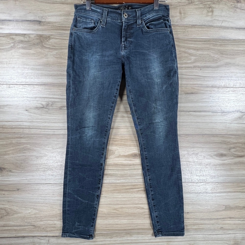 Lucky Brand Charlie Skinny Jeans Womens 6/28 Dark Wash Mill Valley 7W12853